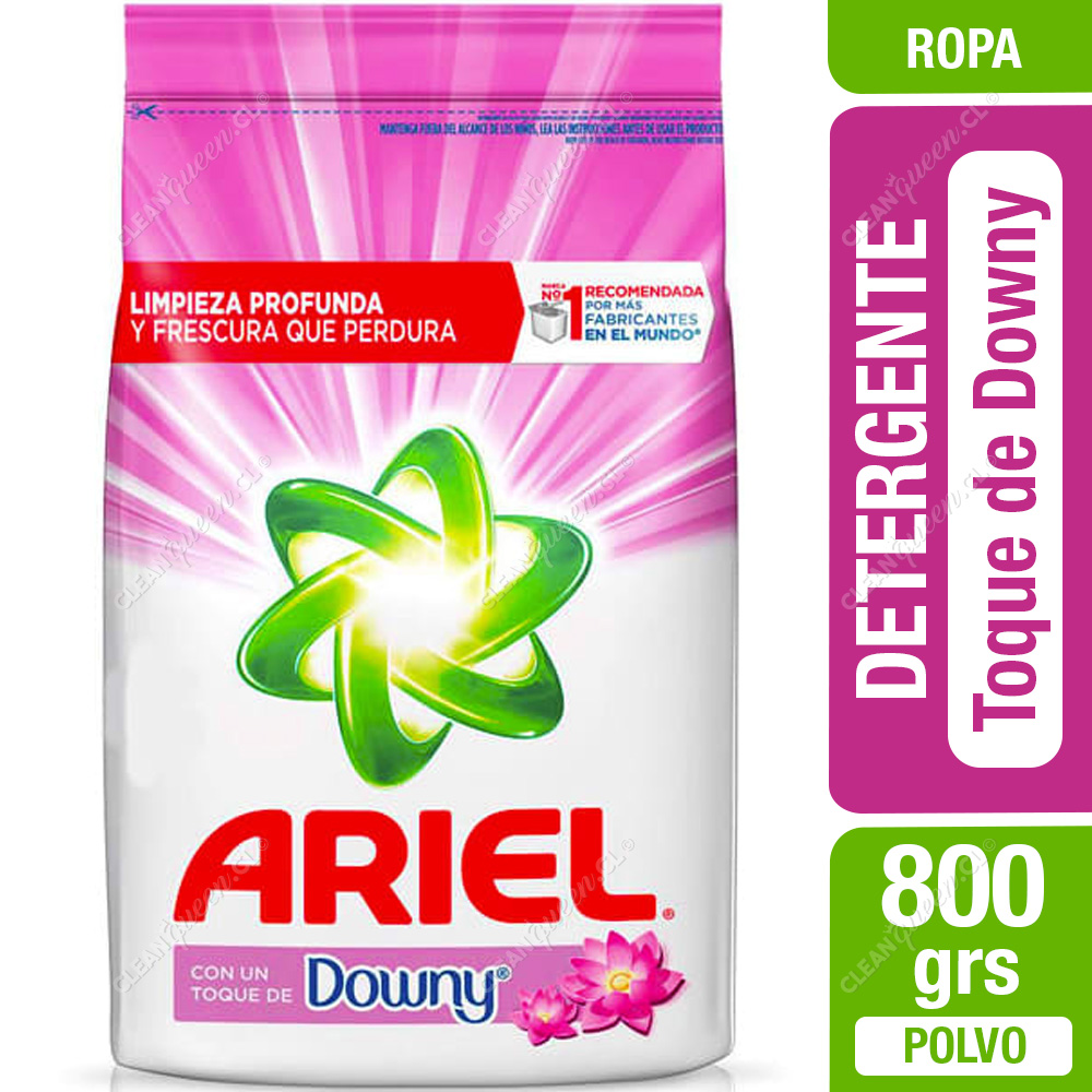 Detergente en Polvo Ariel Toque de Downy 800 g - Clean Queen