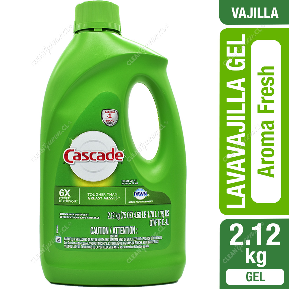 Detergente Lavavajillas Gel Cascade Fresh 2.12 Kg - Clean Queen