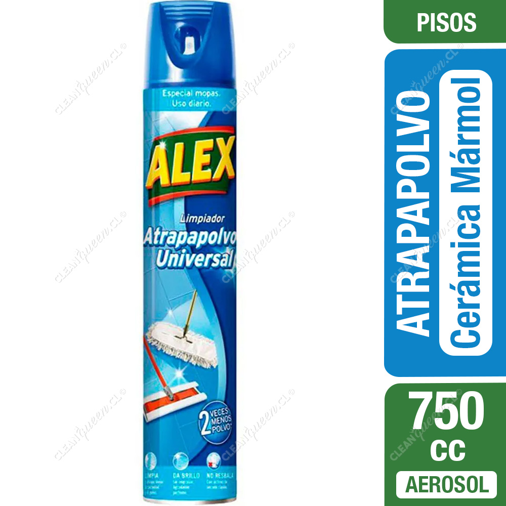 LIMPIADOR AEROSOL ATRAPAPOLVO 750 ML PISO MADERA ALEX