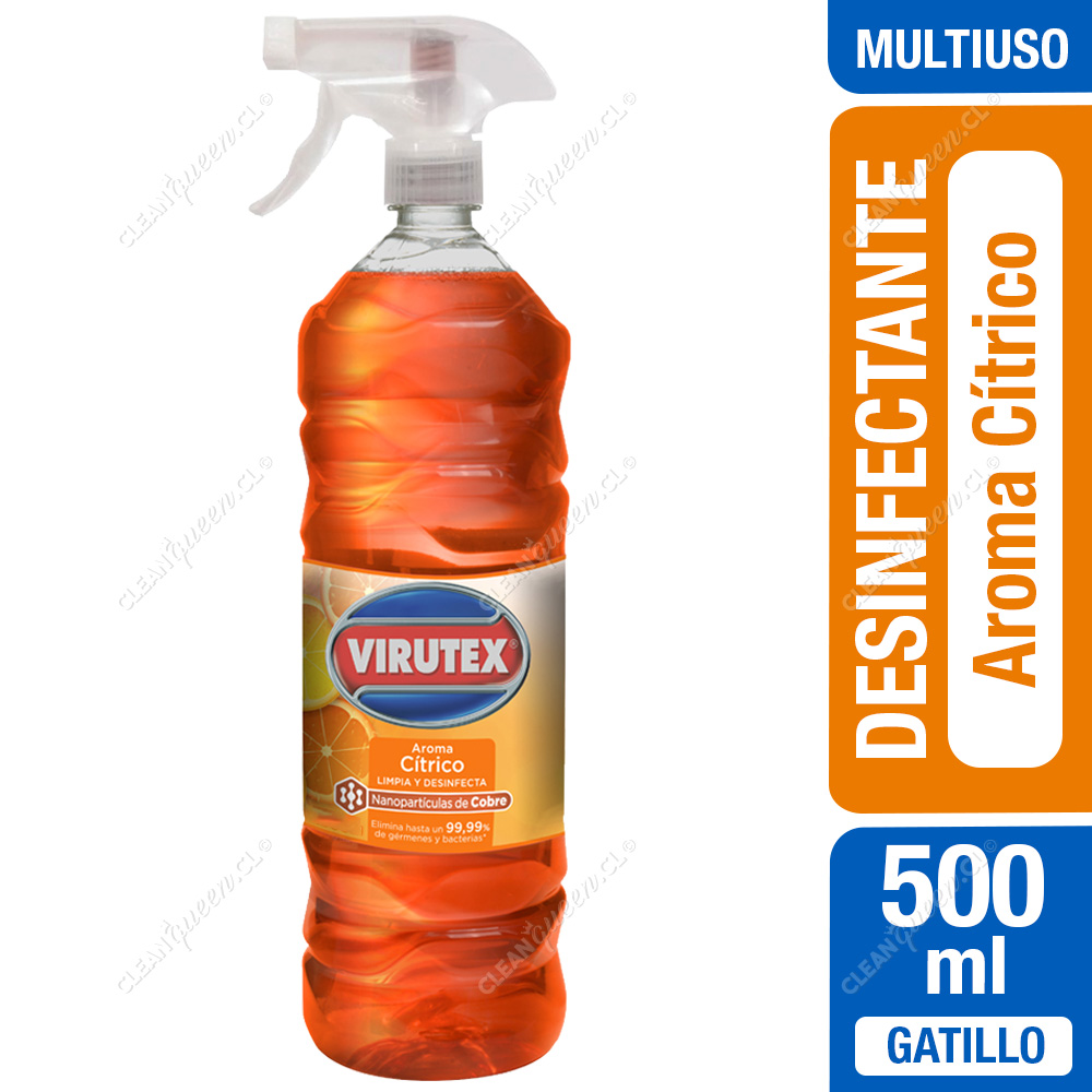 Desinfectante Líquido Multiuso Virutex Aroma Cítrico 500 ml - Clean Queen