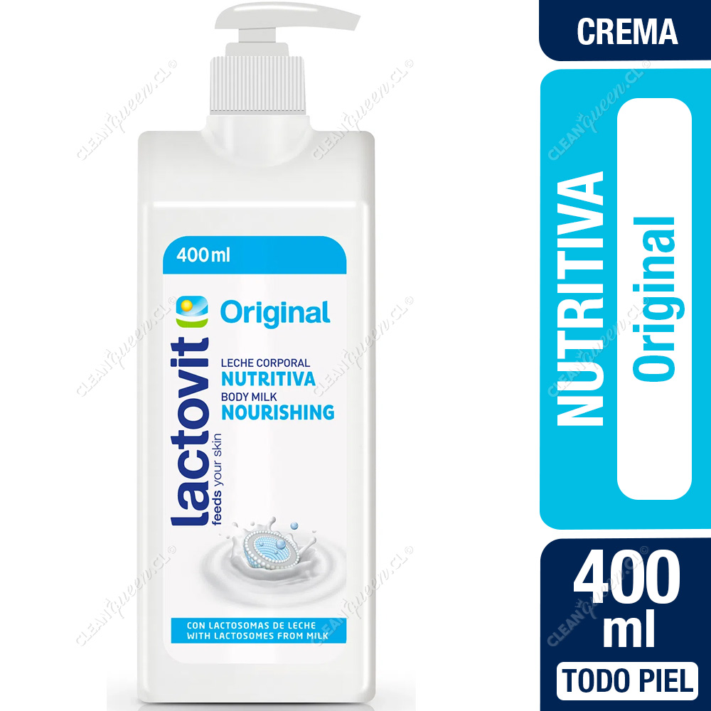 Crema Corporal Nutritiva Original Lactovit 400 ml - Clean Queen