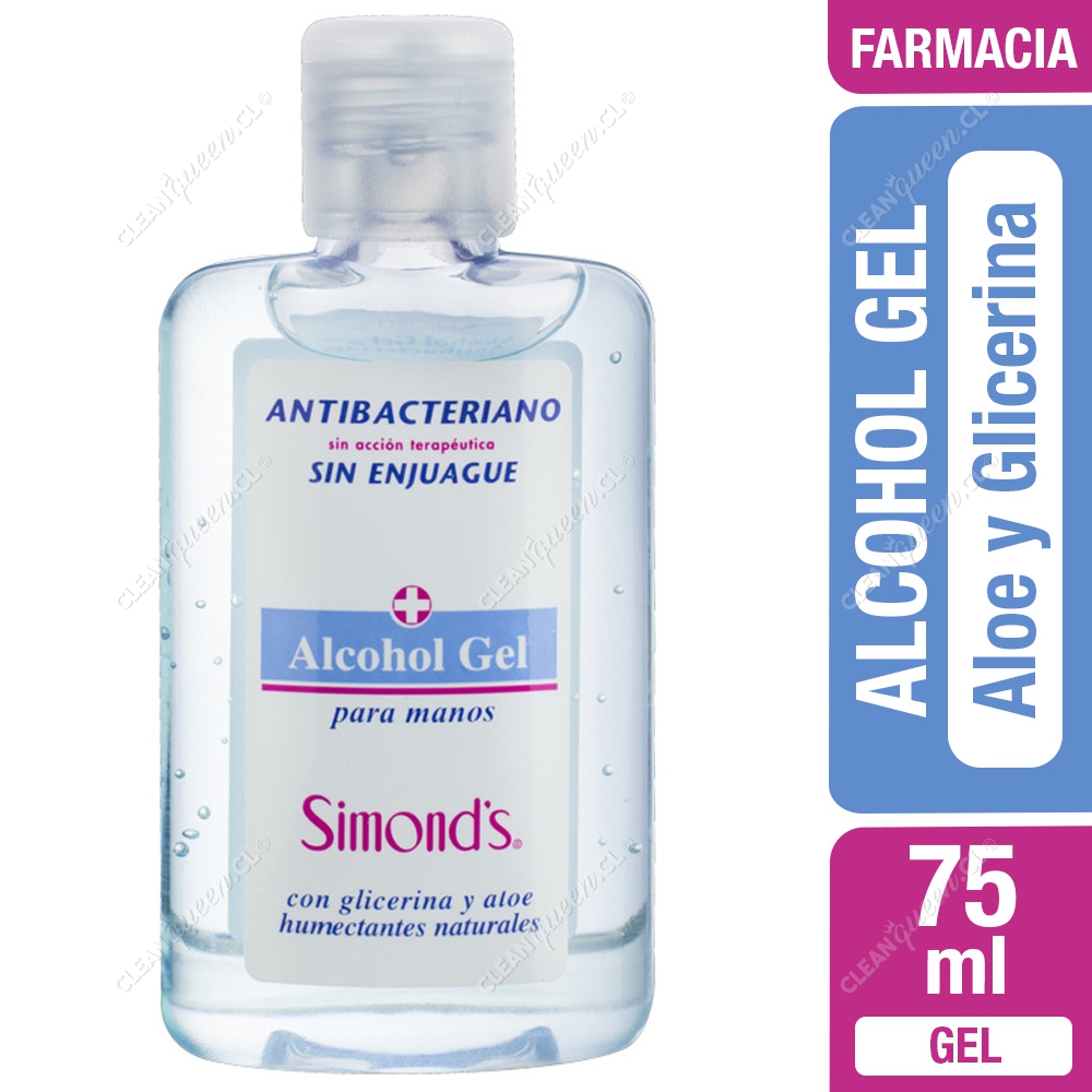 Alcohol Gel con Glicerina y Aloe Simond's 75 ml - Clean Queen