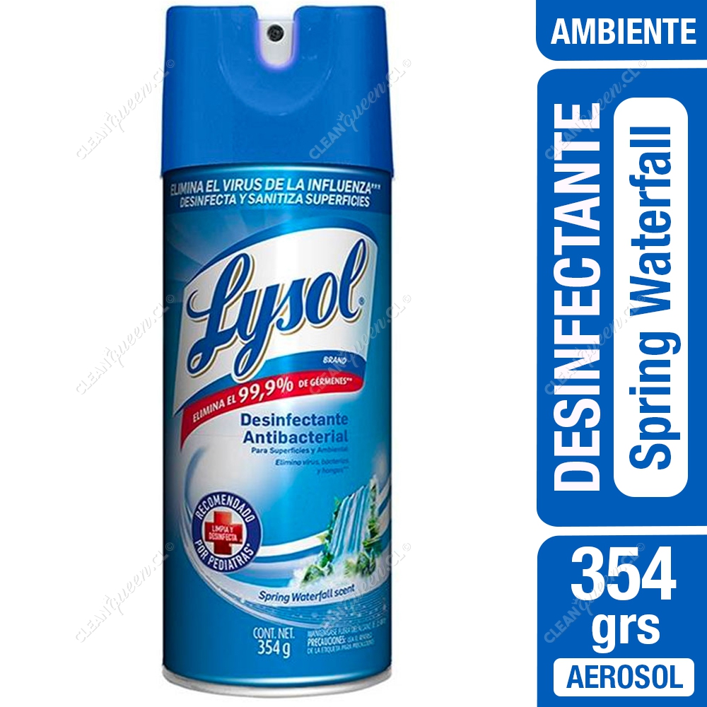 Desinfectante Ambiental Lysol Aerosol Spring Waterfall 354 g - Clean Queen