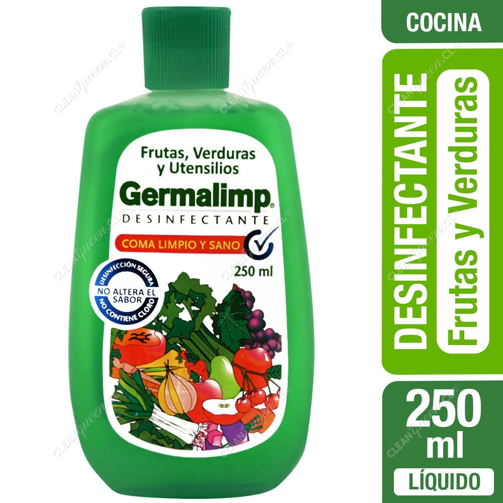 Desinfectante Germalimp para Frutas y Verduras 250 ml - Clean Queen