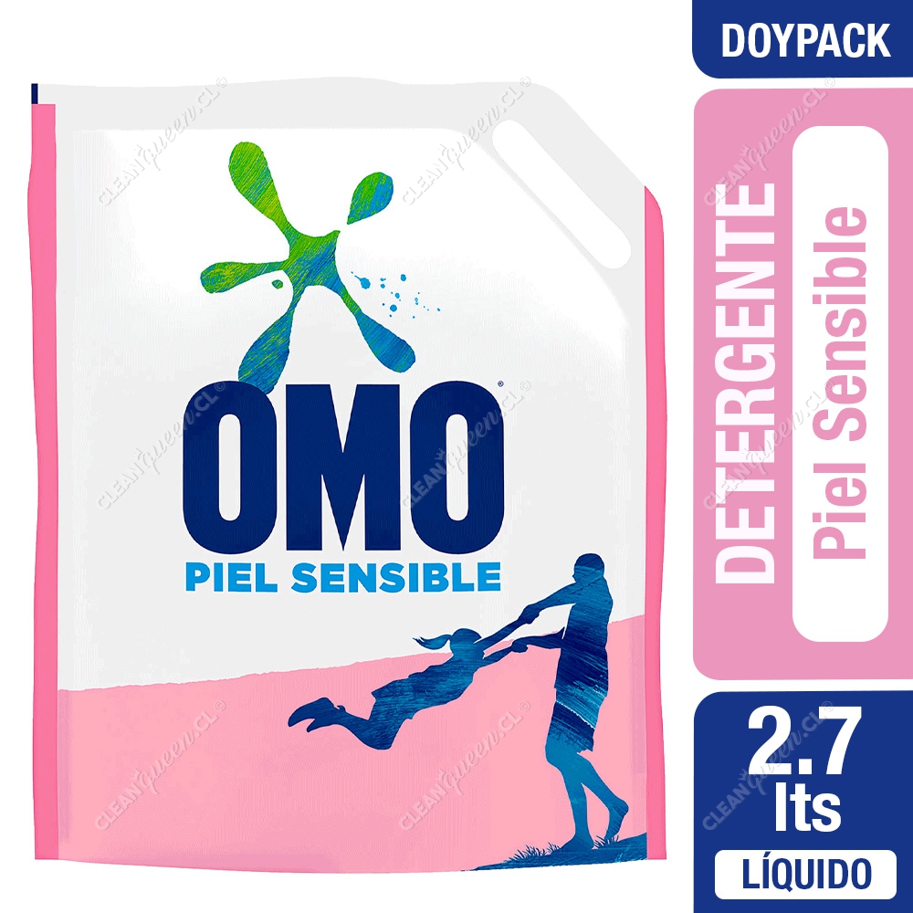 Detergente Líquido Omo Piel Sensible Doypack 2.7 L - Clean Queen