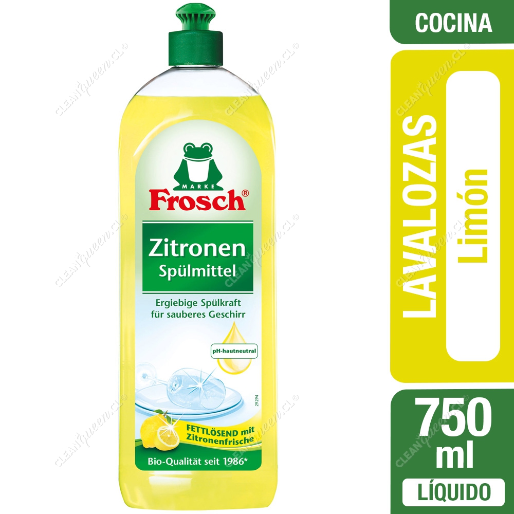Lavavajillas Líquido de Limón Frosch 750 ml - florayfauna