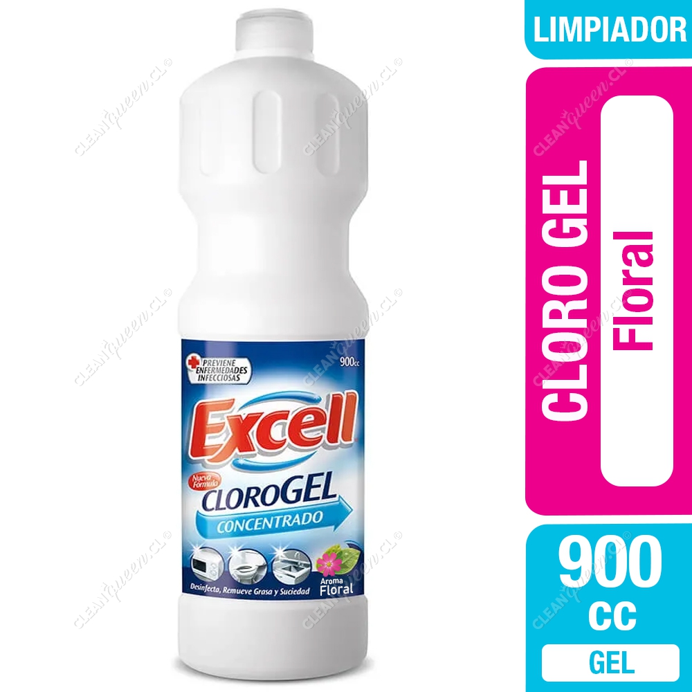 CLORO GEL EXCELL 900ML FLORAL