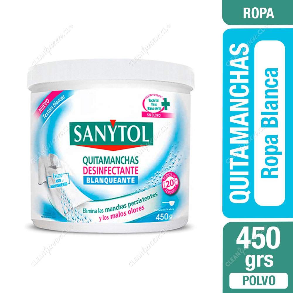 Quitamanchas Desinfectante Sanytol Blanca 450 - Clean Queen