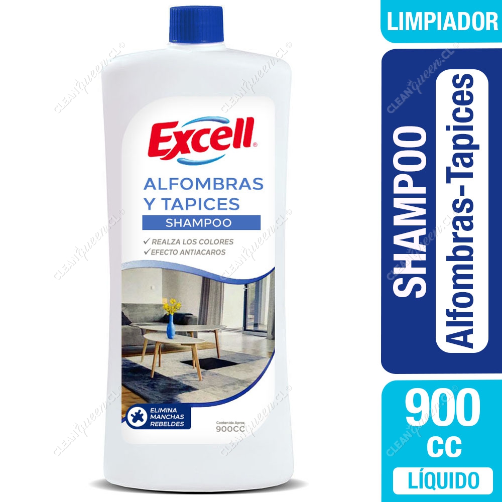 Shampoo para Alfombras y Tapices Excell 900 cc - Clean Queen