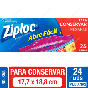 Ziploc®, Para Conservar Grandes, Marca Ziploc®