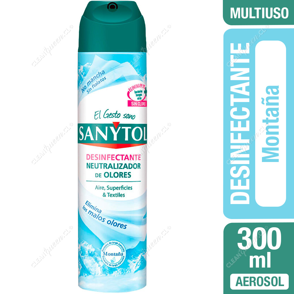 Desinfectante Aerosol Sanytol Montaña 300 ml - Clean Queen