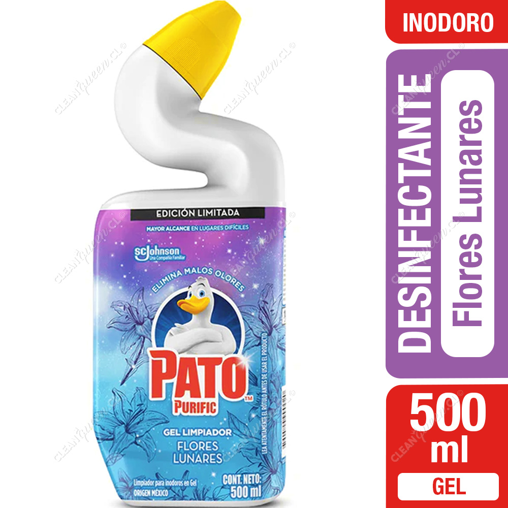 Limpiador Desinfectante Inodoro Pato Purific Flores Lunares 500 ml - Clean  Queen