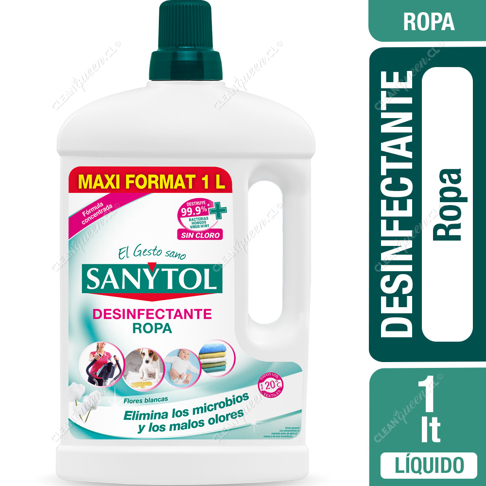 Lágrima función tenaz Desinfectante Ropa Sanytol 1 L - Clean Queen