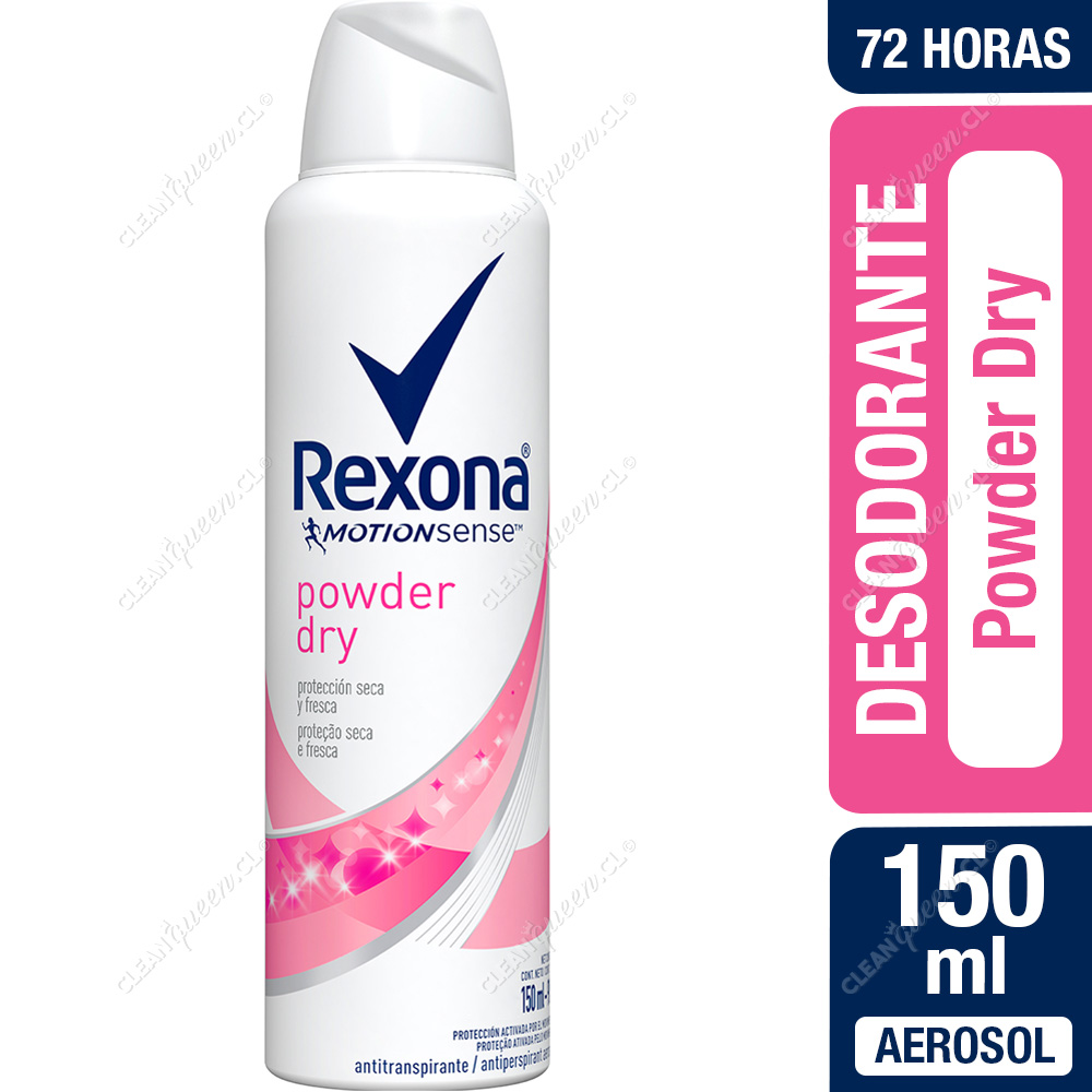 Desodorante Aerosol Mujer Rexona Powder Dry 150 ml - Clean Queen