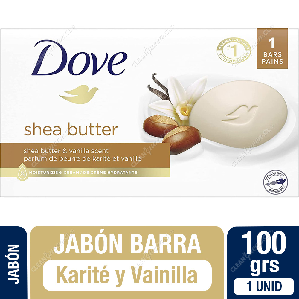 Jabón Barra Dove Shea Butter 100 g 1 Unid - Clean Queen