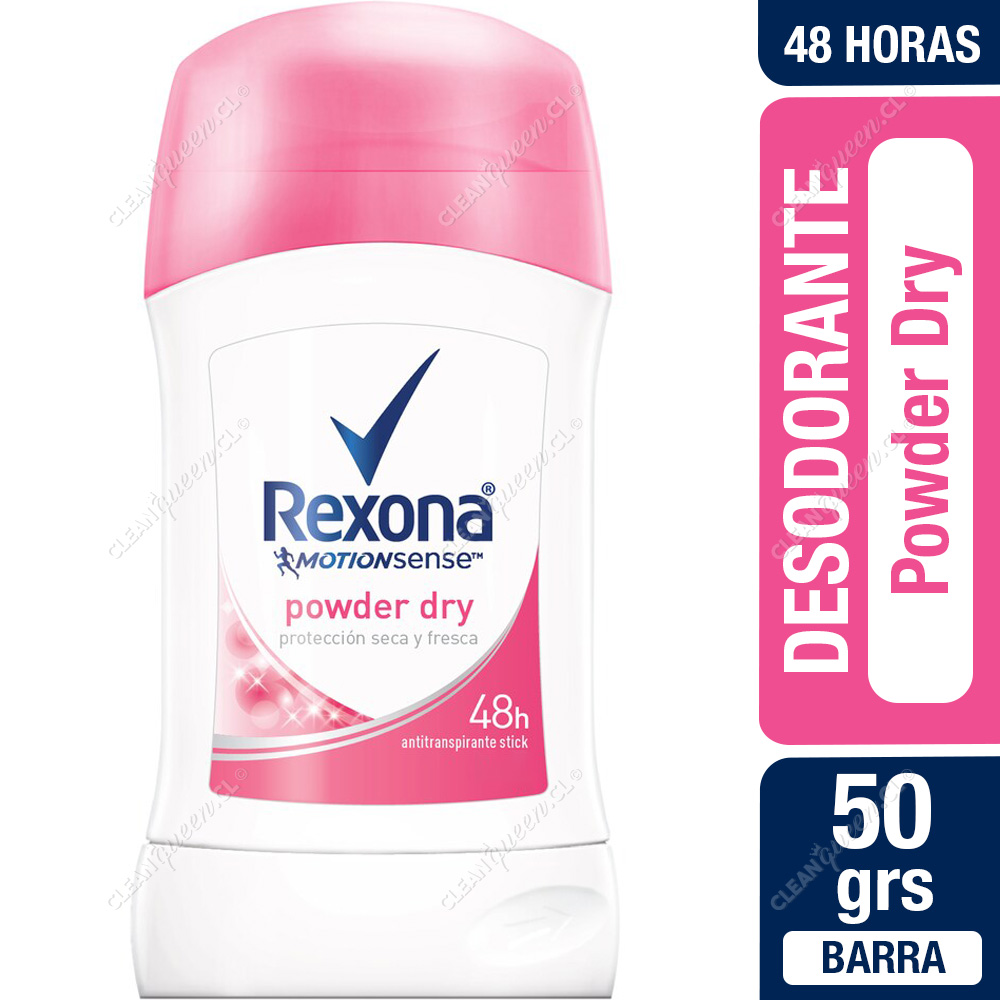 Desodorante Barra Mujer Rexona Powder Dry 50 g - Clean Queen