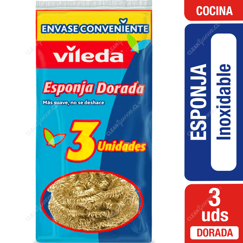 Esponja Dorada Vileda 3 Unid