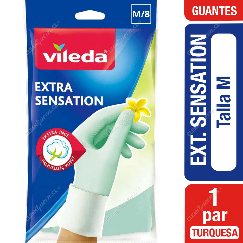 Guantes Extra Sensation Vileda Talla M - Clean Queen