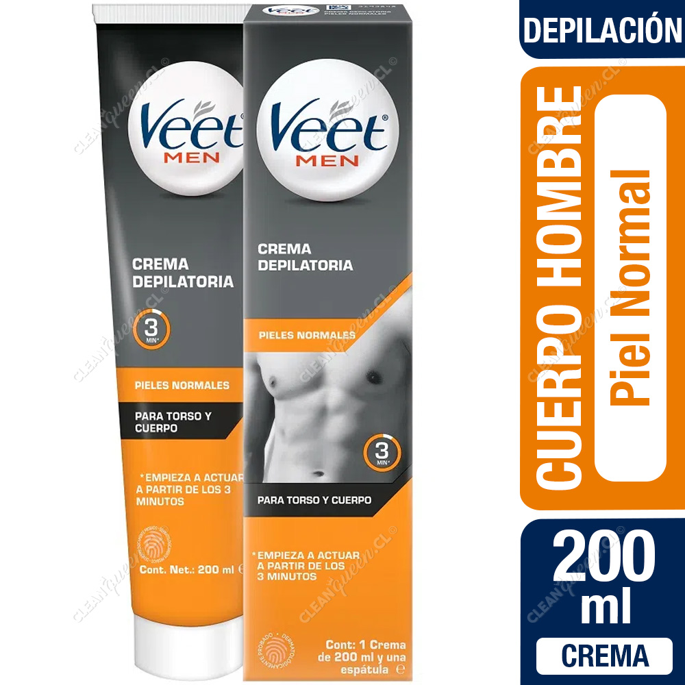 Crema depilatoria corporal Veet Men para pieles normales 150ml