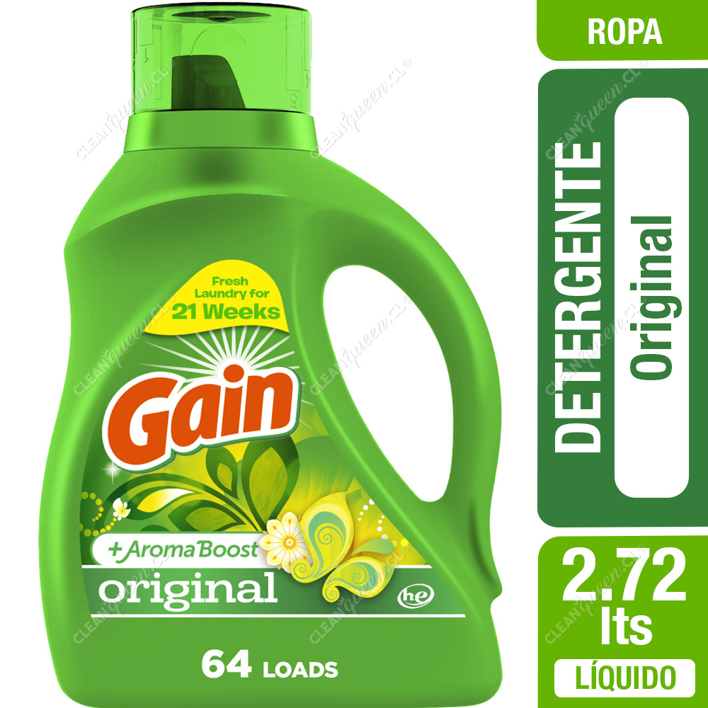 Detergente Líquido Gain Original 2.72 L - Clean Queen