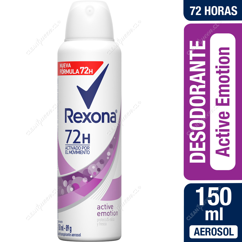 Desodorante Rexona Active Emotion Mujer Aerosol 150 ml.