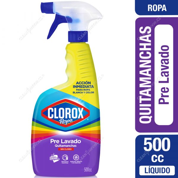 Quitamanchas Clorox Prelavado Ropa 500 cc - Clean Queen